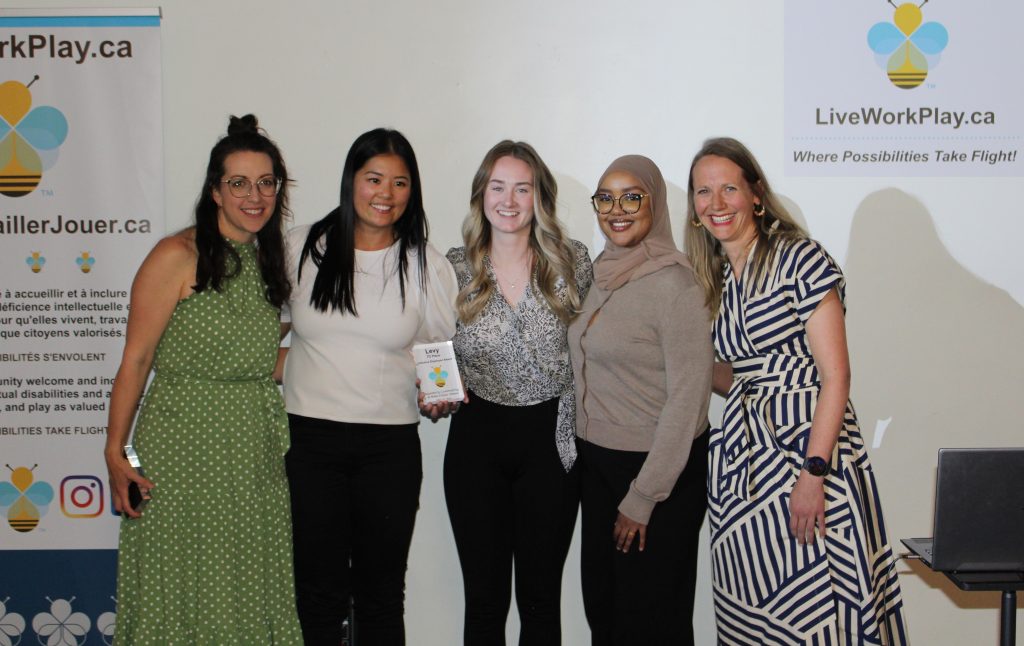 Jen Broad (LiveWorkPlay( Jessica Yee, Natalee Wistow, Nasra Yusef (Levy TD Place), Anna Nelson (LiveWorkPlay)